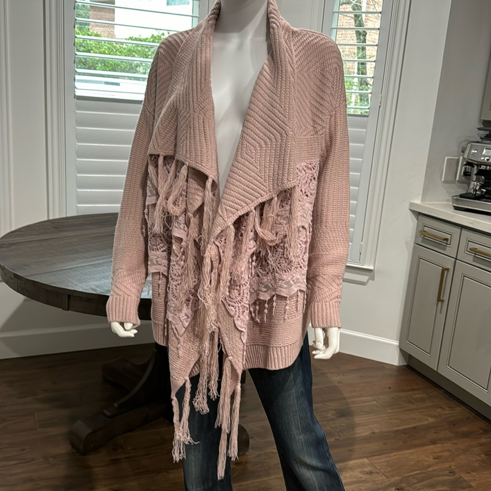 Double Zero small boho sweater jacket